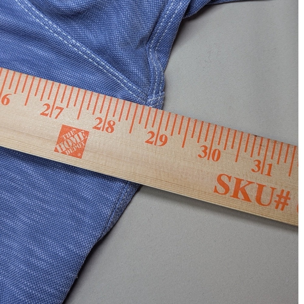 Tommy Bahama Mens Blue Heathered Polo Shirt Short Sleeve Tencel Modal Big 2XLB - Picture 6 of 9